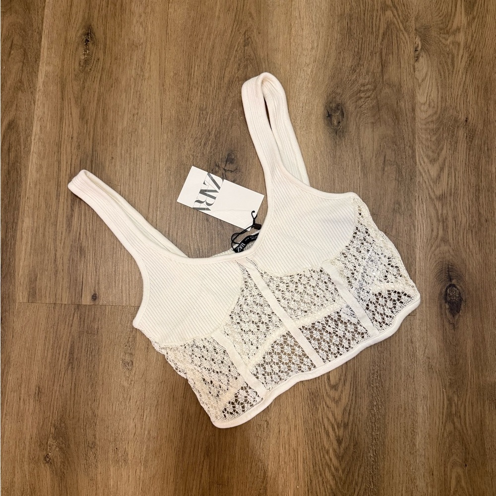 ZARA Crochet Crop